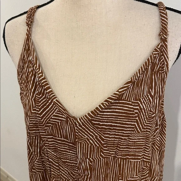 Penningtons Brown Geometric Maxi Dress - Picture 2 of 6